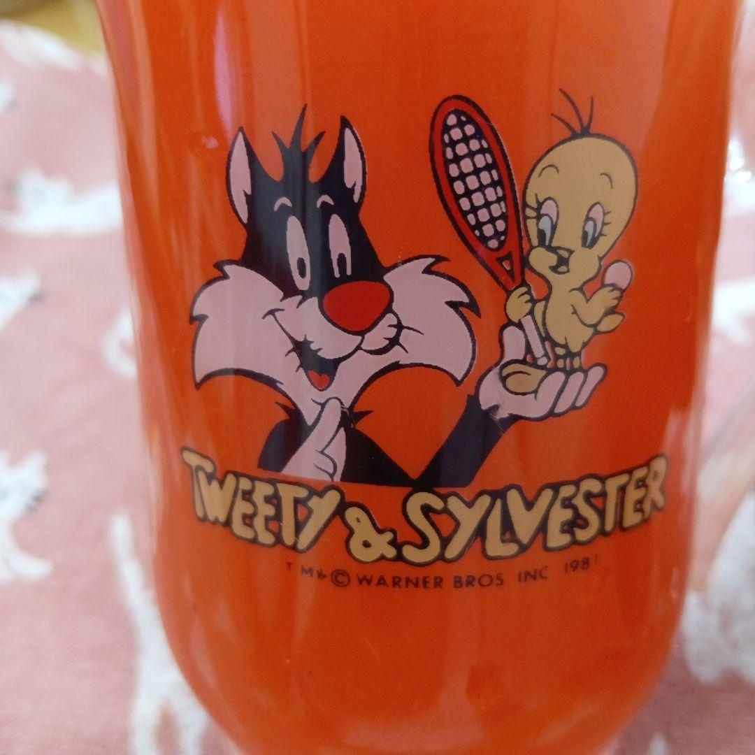 Tweety & Sylvester オレンジマグカップ