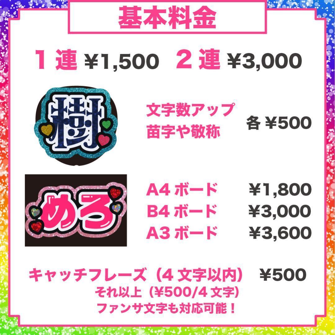 リピ【メリ】さま専用ページ　オーダー 名前 うちわ 文字 連結 パネル
