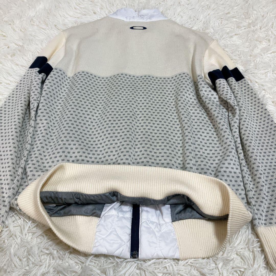 極美品✨オークリー キルティング リブニット セーター ジャケット L ゴルフ
