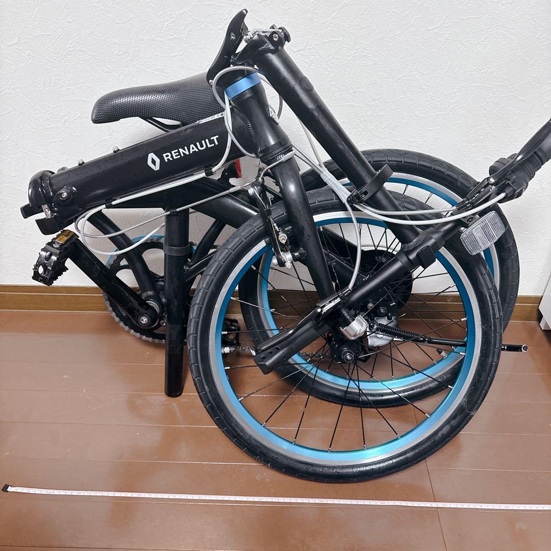 【美品】ルノー LIGHT10 折りたたみ自転車 20インチ ブラック