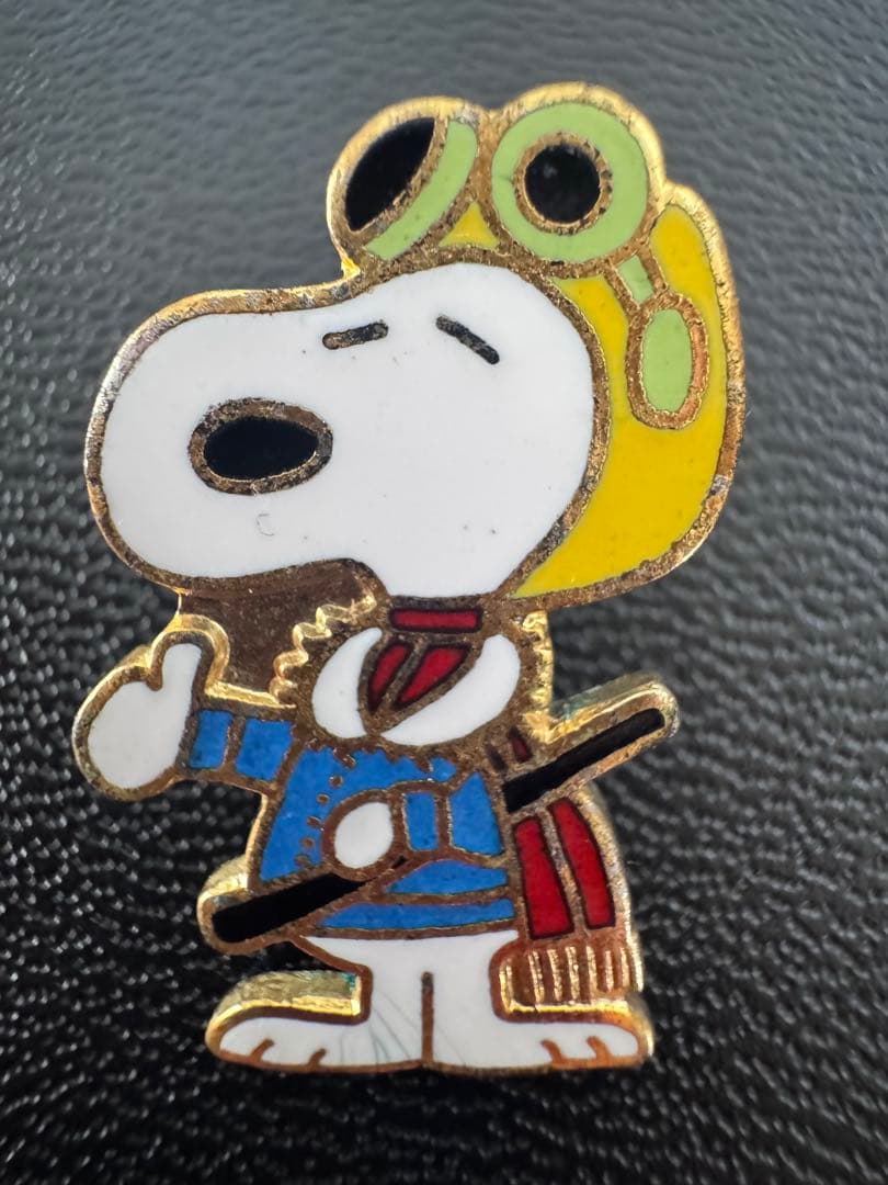 VINTAGE スヌーピー ピンズピンバッジ ペンダントトップチャーム2個セット