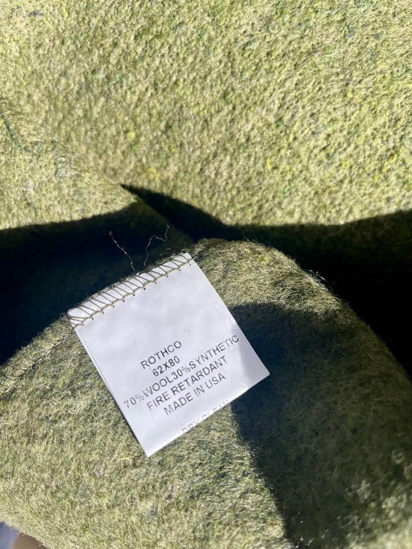 米軍放出未使用品 ROTHCO デッドストックブランケット US 米国製 ラスト