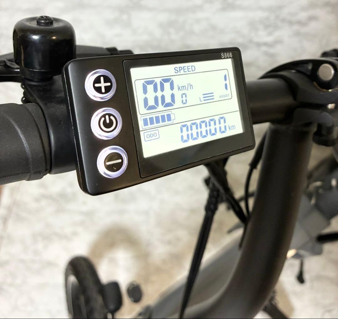 【極美品 動作品】アントレックス 折りたたみ電動アシスト自転車 PXID-2