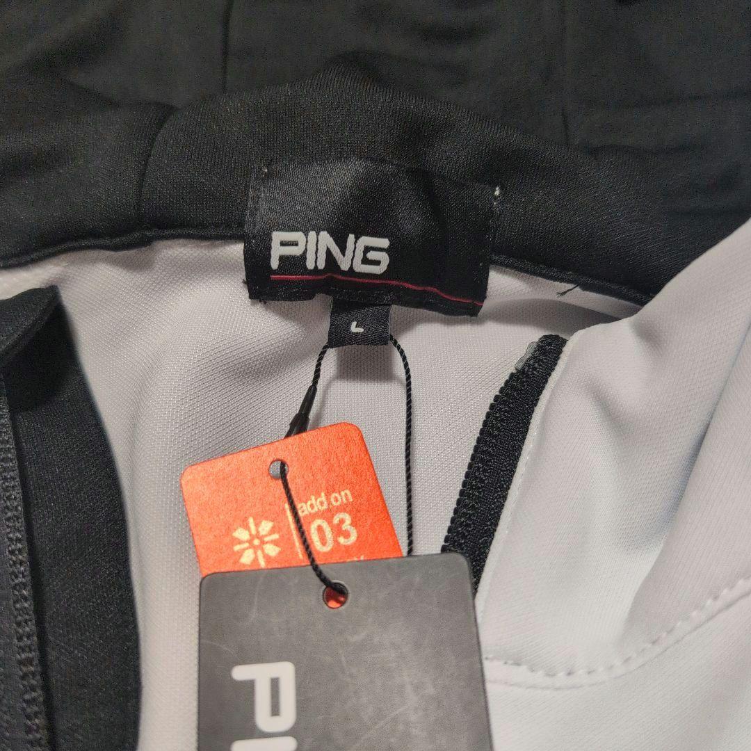 PING ピン メンズ ジャケット Lサイズ 白色 ホワイト パーカー