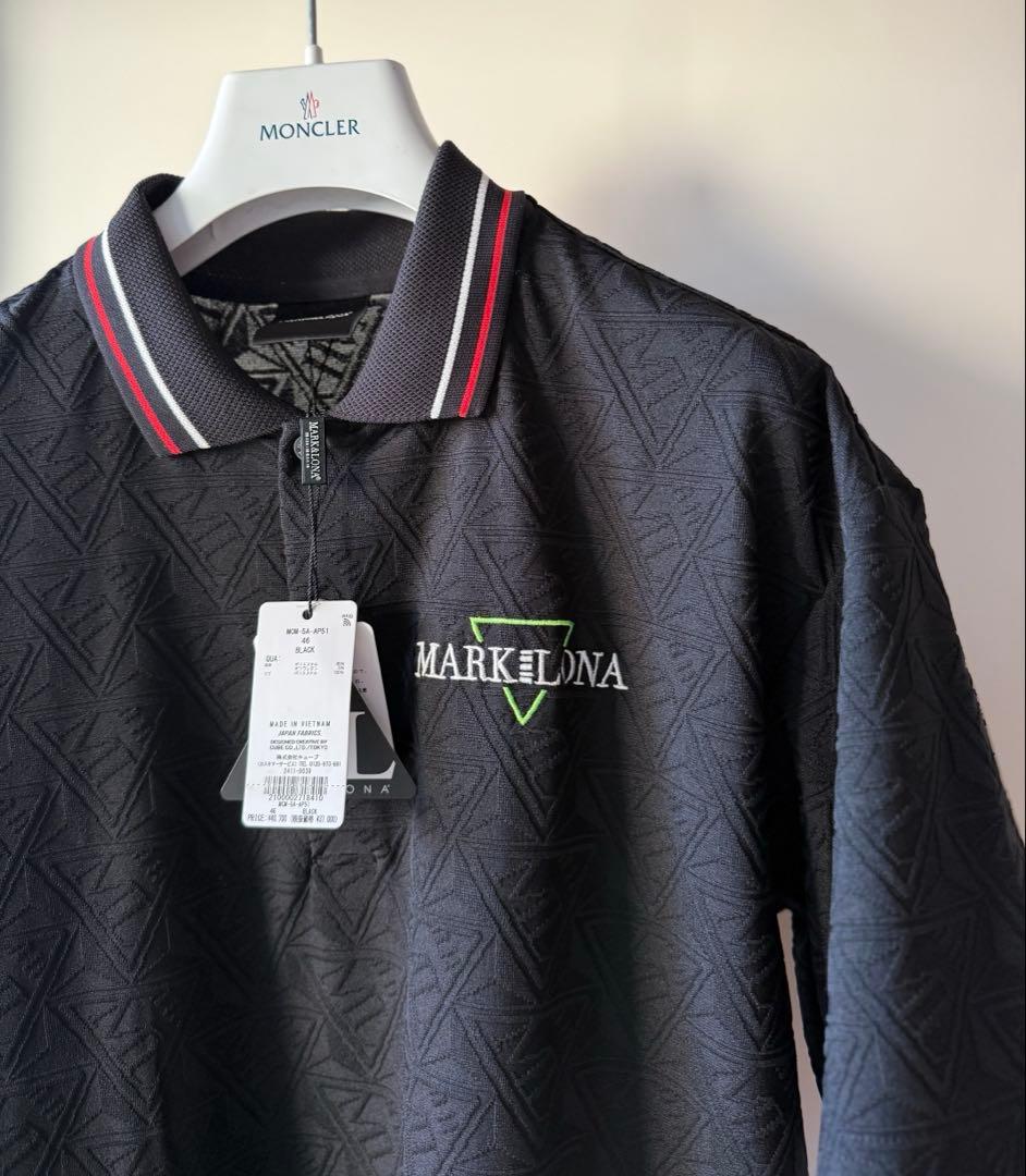 新品 ★ MARK&LONA コード ポロシャツ マーク&ロナ 正規品 ブラック