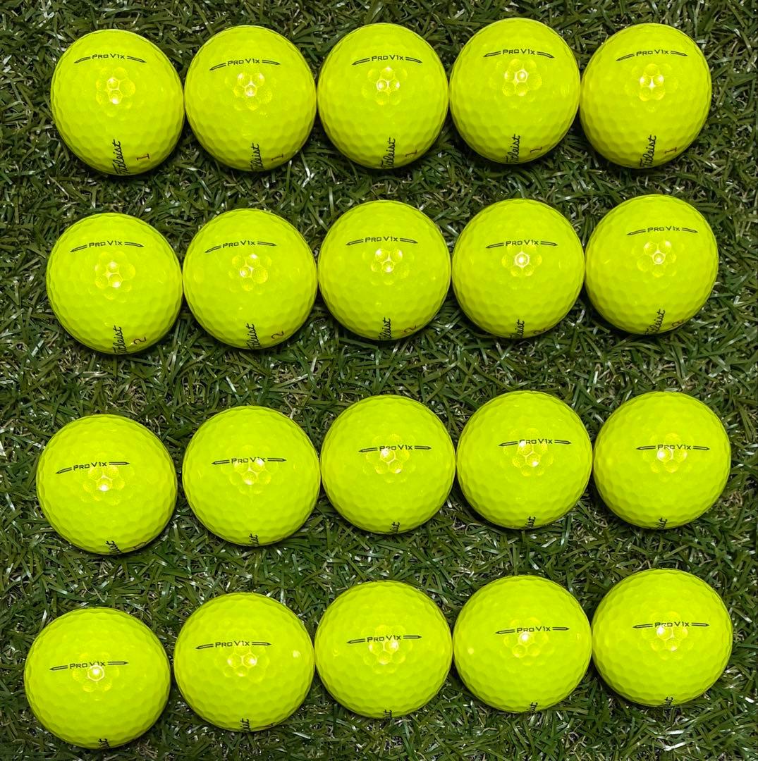 413★Sランク★タイトリスト ProV1x ロストボール イエロー 20球