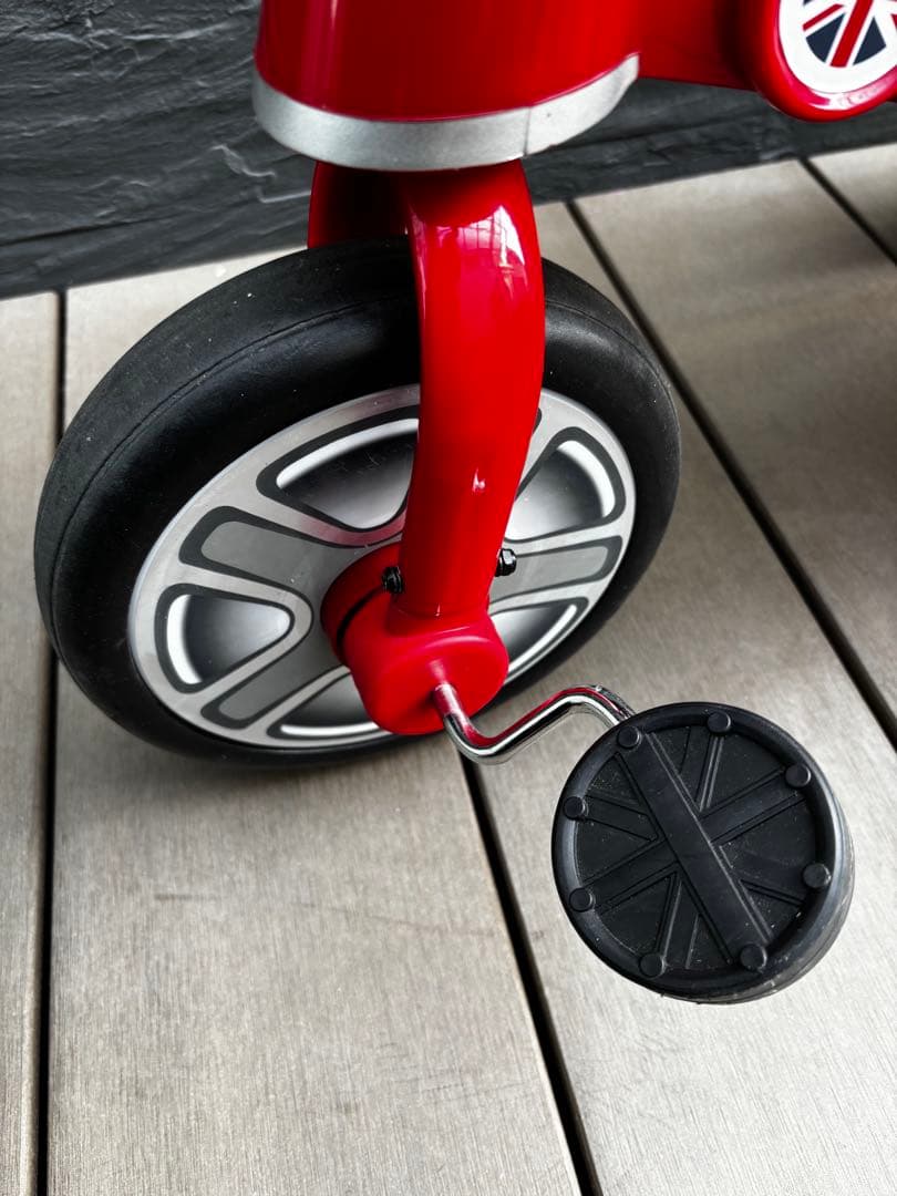 【美品】MINI 公式ライセンス　折りたたみ式　三輪車　手押し　赤　クーパー