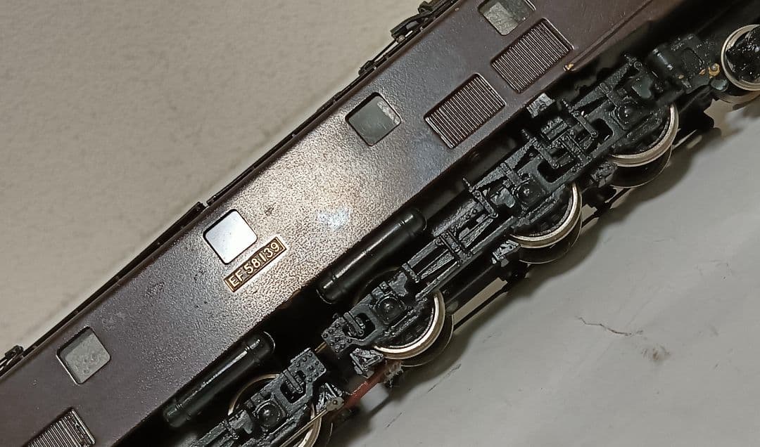 HOゲージ 天賞堂 EF58電気機関車、 ブラス製、動作調整済、現状品