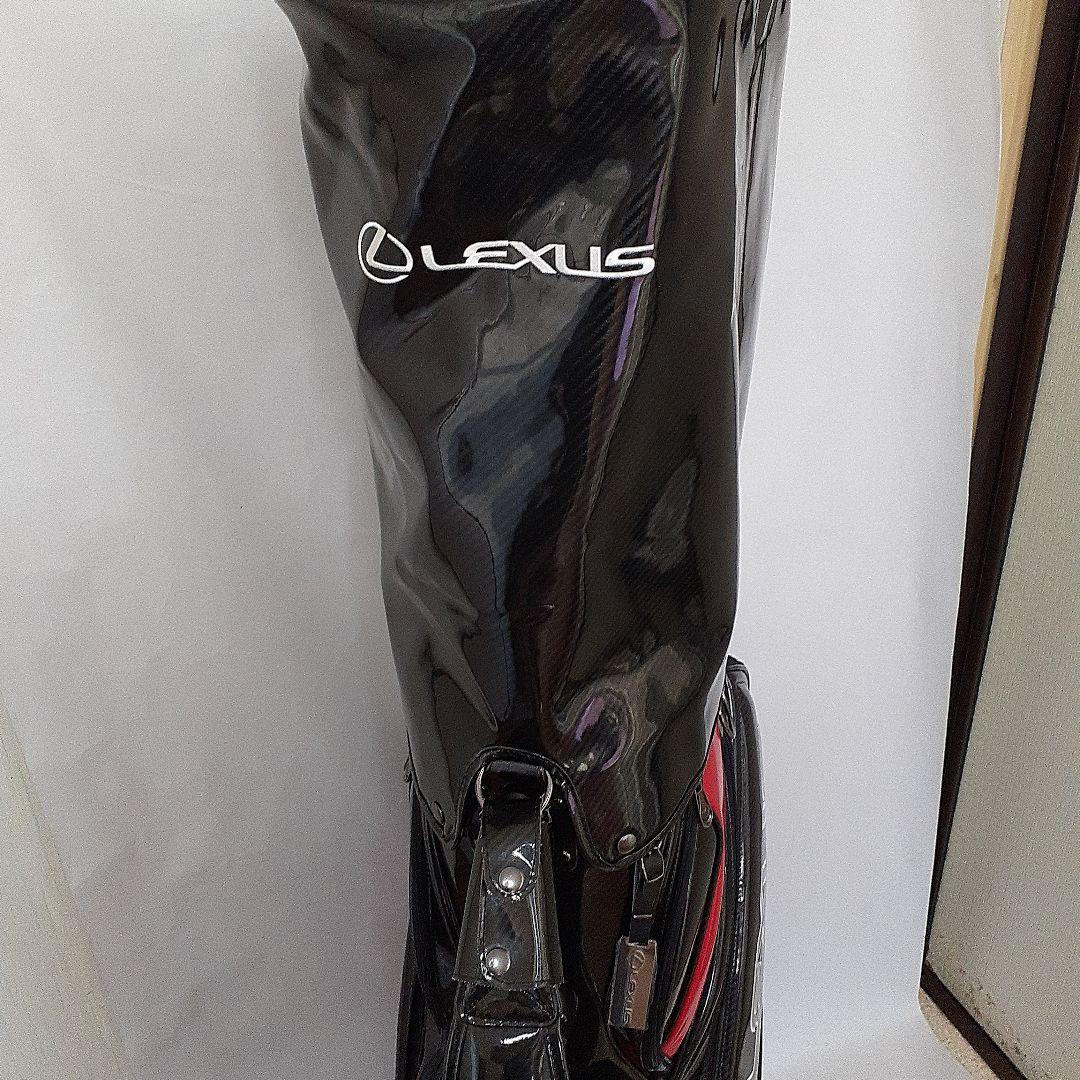 まさとLEXUSキャディーバック希少品赤と黒のエナメル仕様新品同様付属品付