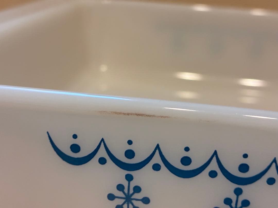 PYREX オールドパイレックス　キャセロール　 スノーフレーク　3点セット