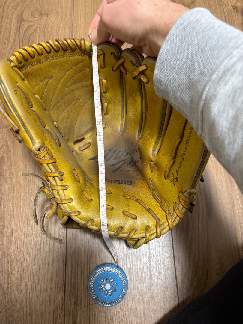 Mizuno Pro 軟式投手用グローブ イエロー