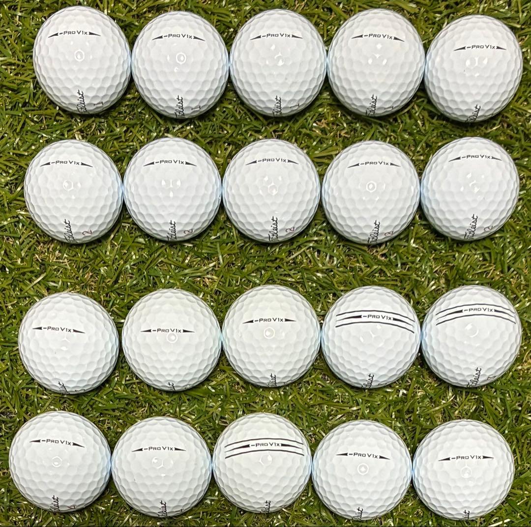 最終値下げ！561★Sランク★タイトリスト ProV1x レフトダッシュ　20球