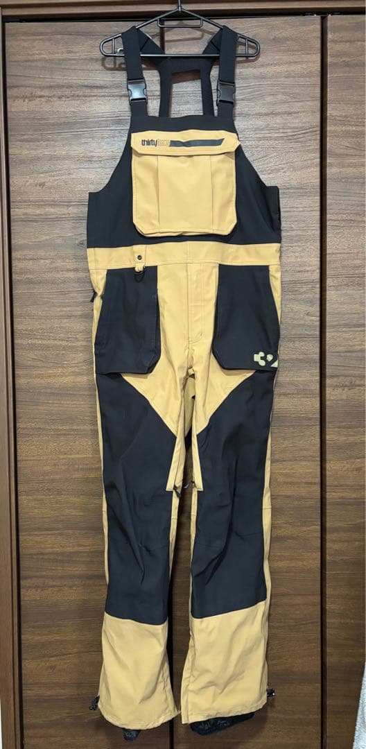 thirtytwo 32 ビブパンツ キャメル