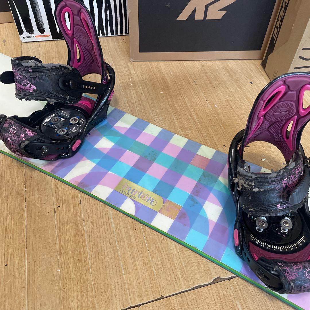 BURTON×FLUX　バートン　フラックスバインディング付　スノーボードセット
