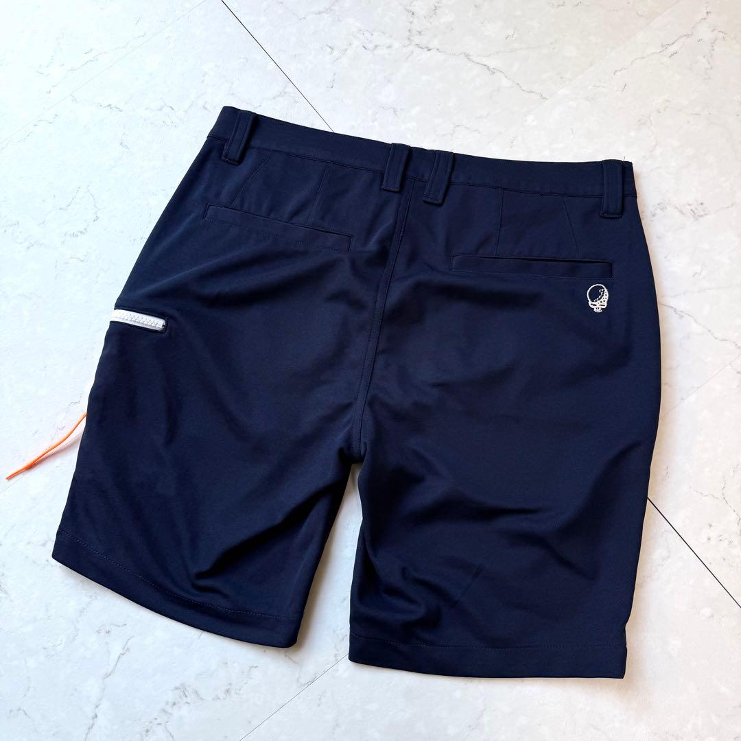 Russeluno Golf ゴルフ ショートパンツ 4 スカル ネイビー