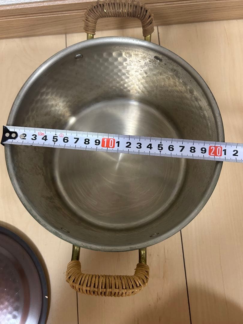 COPPER100 銅 鍋　両手鍋　20cm
