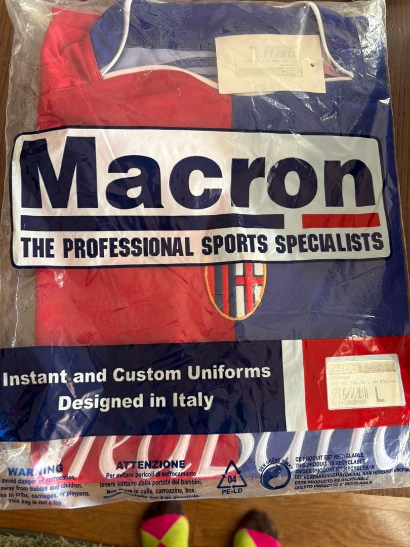 【新品タグ付】中田英寿 ボローニャ 03/04 ユニフォーム Macron