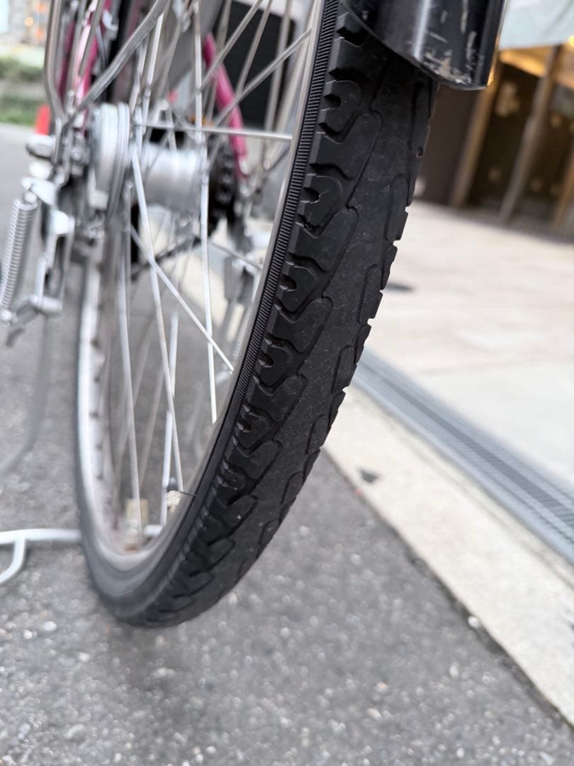 大阪府　ヤマハ　電動アシスト自転車 ピンク