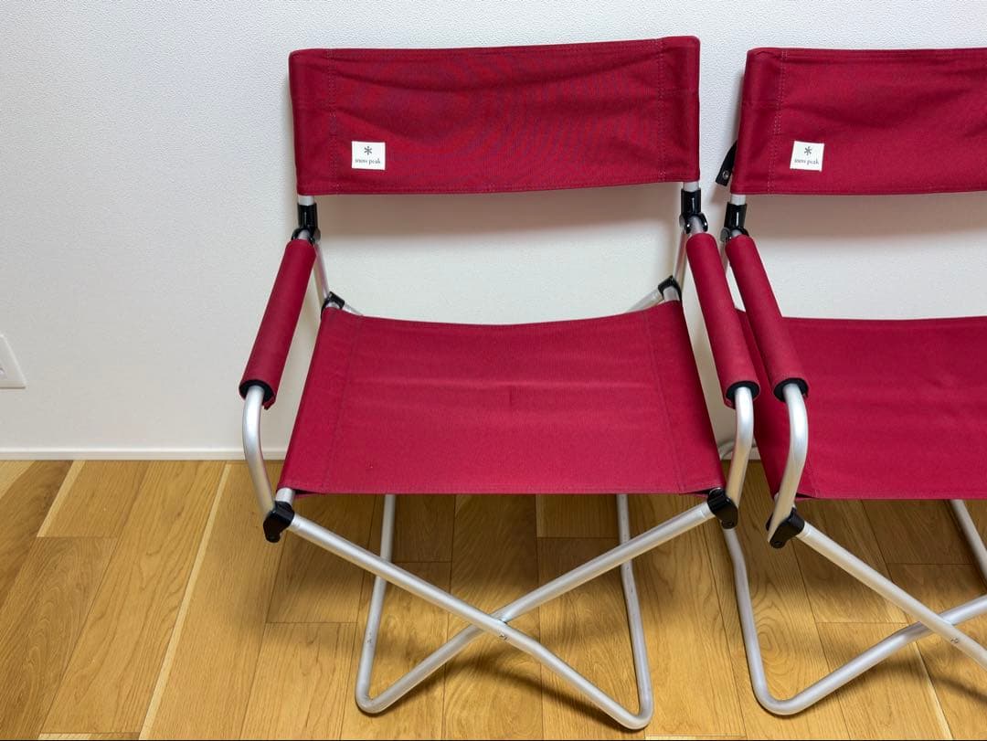 スノーピーク　FDチェアワイドRD LV-077RD　4脚セット　④