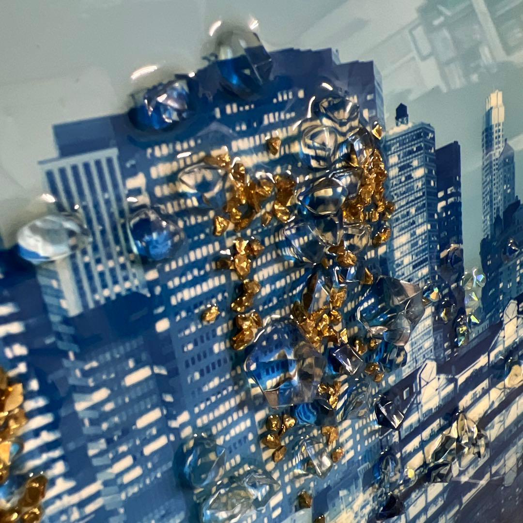 美品！壁掛け夜景絵画装飾アート
