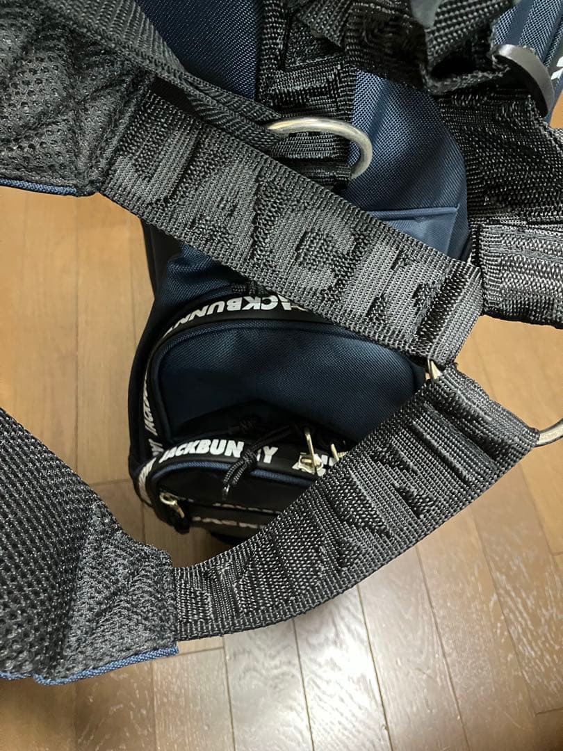 ★JACK BUNNY 軽量キャディバッグ ネイビー　美品！