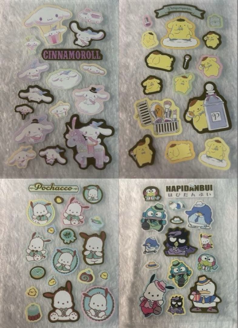 サンリオ ボンボンドロップシール 完成品　シール帳　引退品　うるちゅルシール