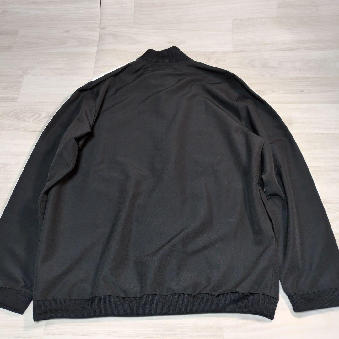 美品 アディダス ジャージ上下セット 黒 トリコット トラックスーツ 3XL