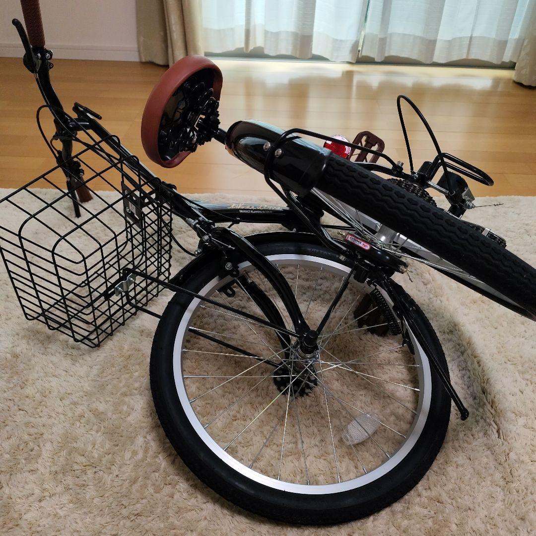 折りたたみ自転車 黒　アイジュサイクル20インチ