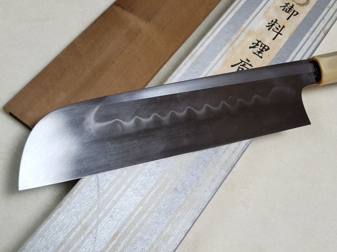 紀親　水本焼き　白鋼　薄刃　240