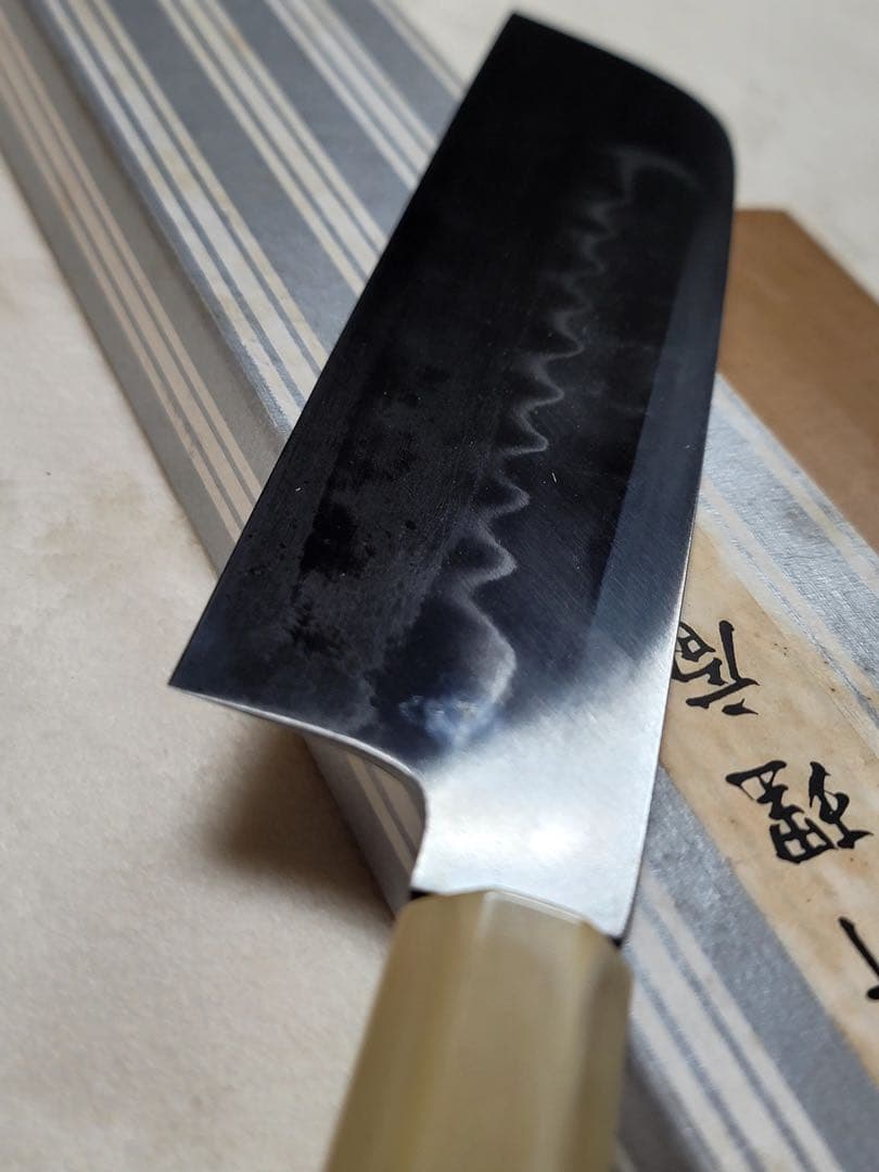 紀親　水本焼き　白鋼　薄刃　240