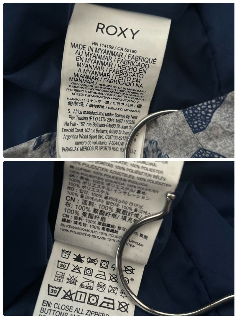 美品　ROXYスノボウエア　上下セット　蜷川実花コラボ　花柄　M L