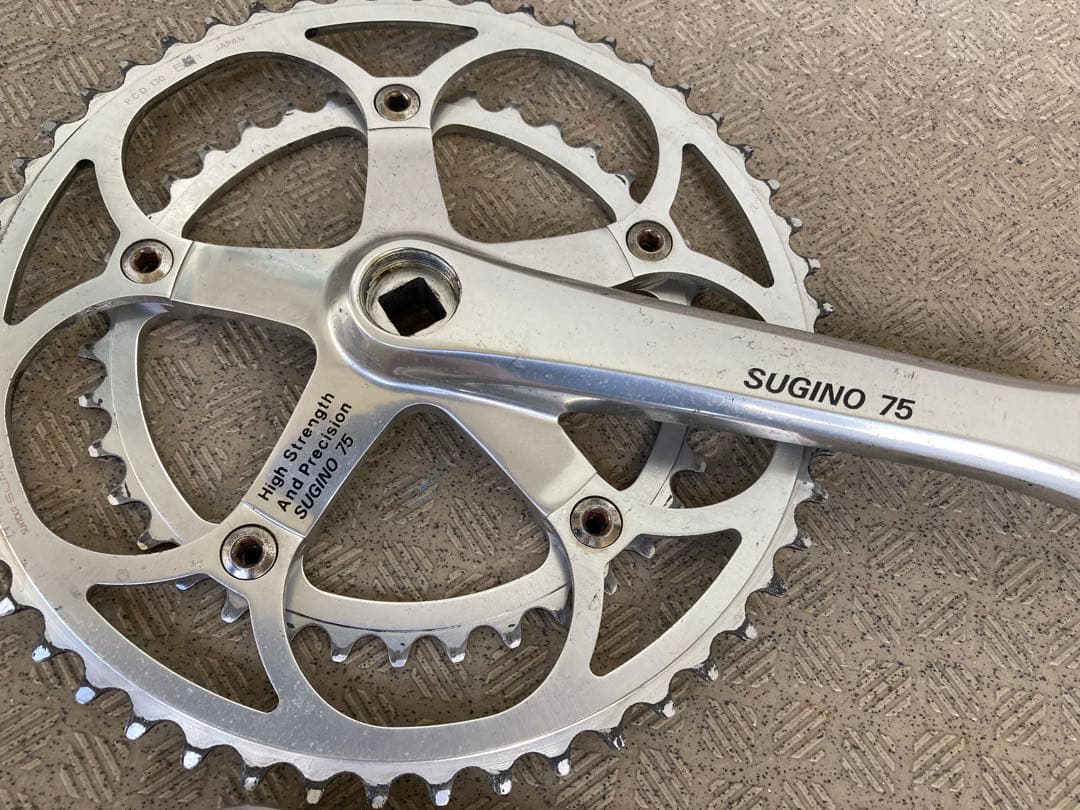 m*t様 希少167.5 SUGINO 75クランクチェーンリングセット　シュパ
