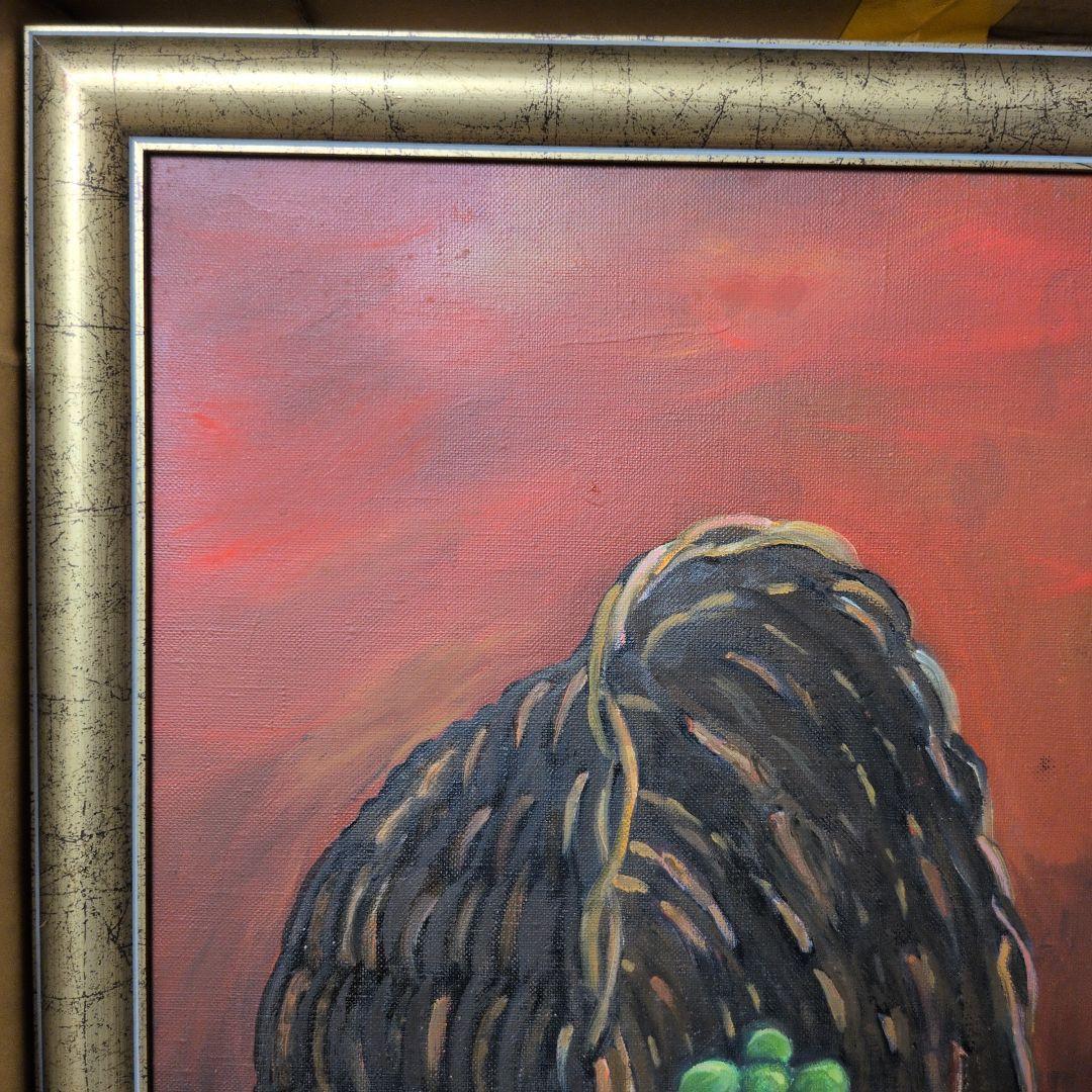 静物画 油彩画 ワインとチーズ　78×66