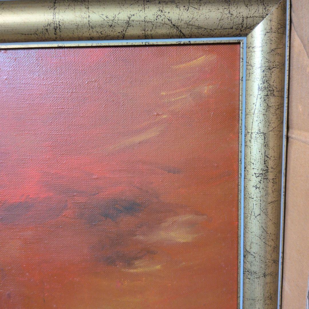 静物画 油彩画 ワインとチーズ　78×66