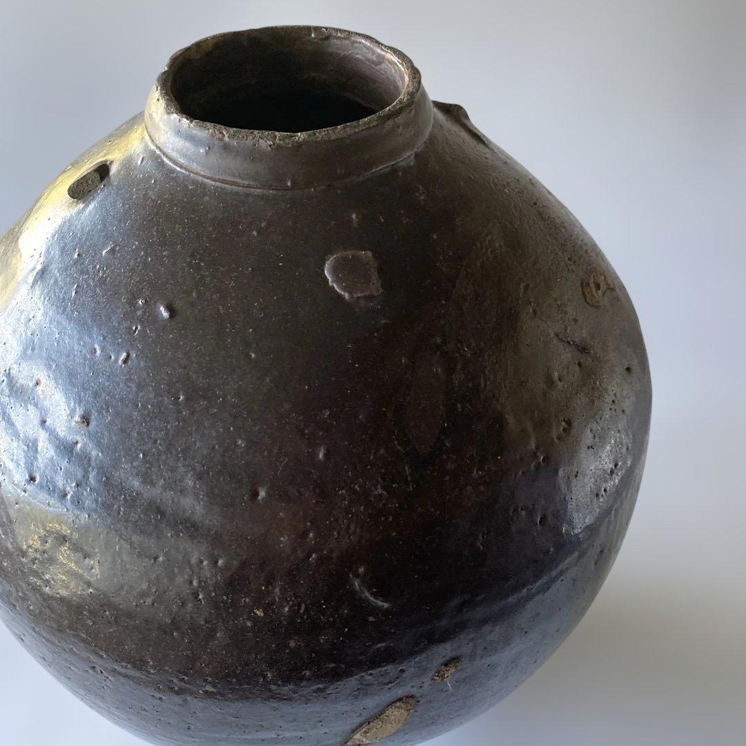 呂宋壺 15-17世紀 茶壷 南蛮壺 37cm アンティーク 骨董 古美術 花器