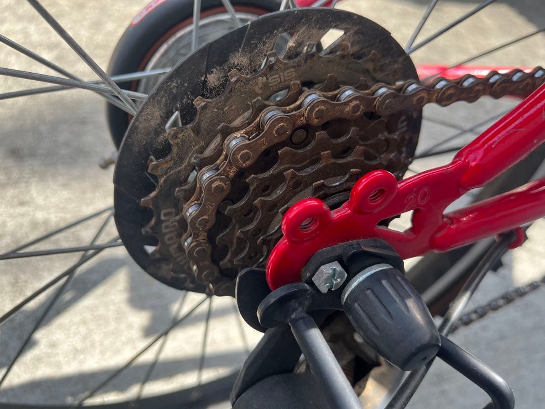 ブリヂストン　20インチ　子供用　自転車　赤