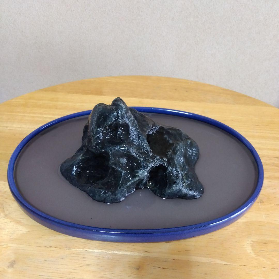 天然石 水石 　水溜め石　水盤とセット