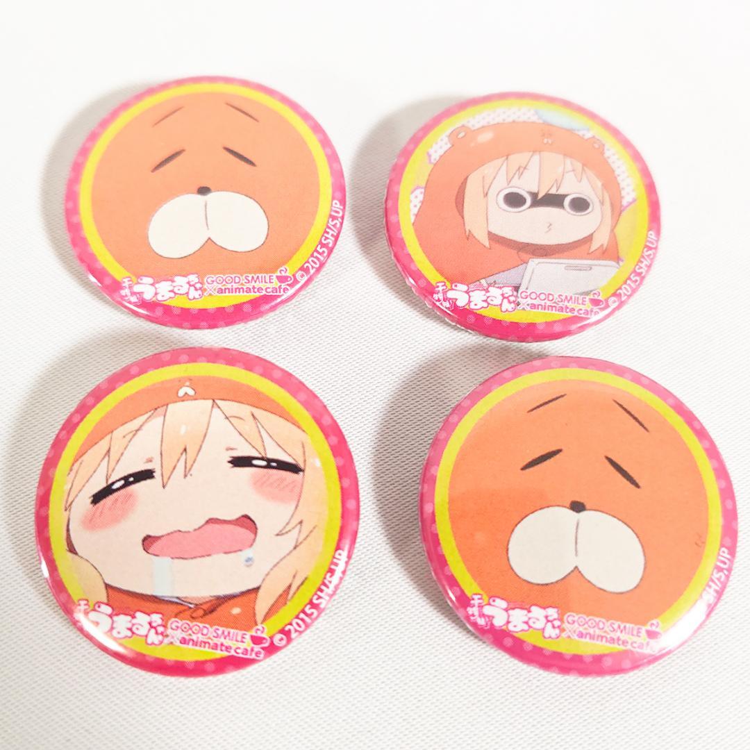 干物妹！うまるちゃん コラボカフェ缶バッジ マスコット クリスマスポストカード