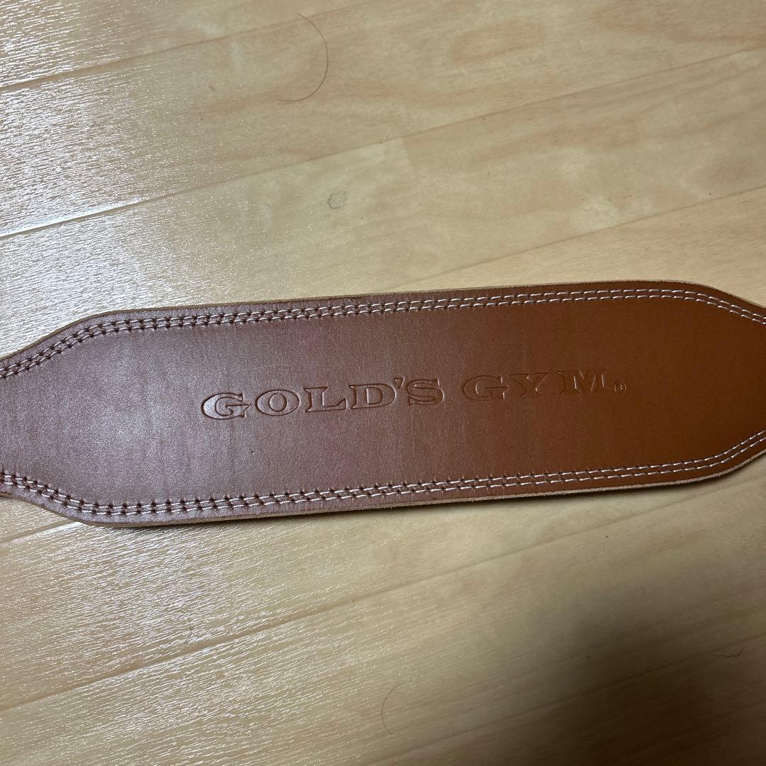 GOLD'S GYM プロレザーベルト 牛革　Lサイズ　美品