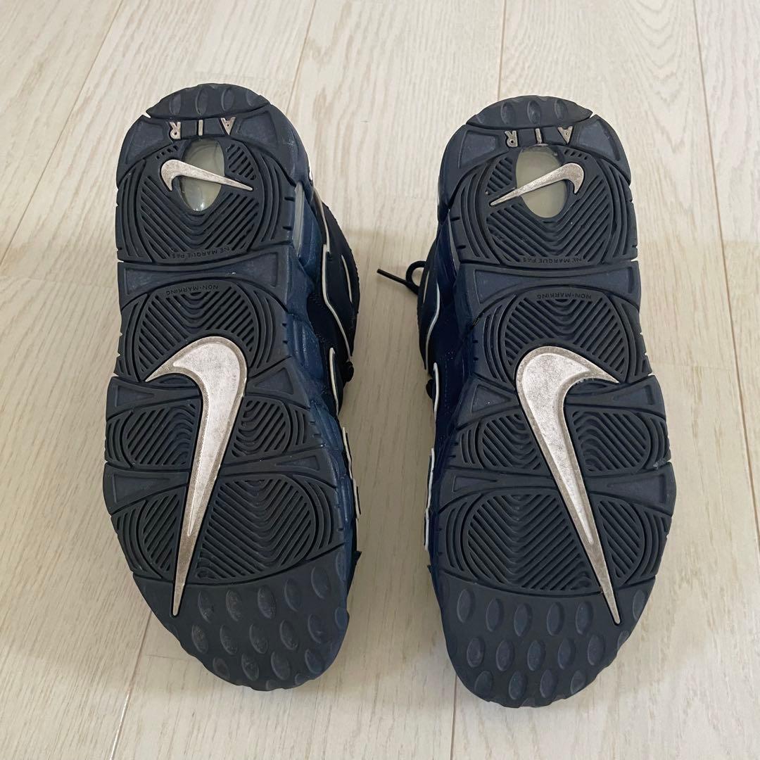 【nikeナイキ】モアテン レディース25cmネイビーMORE UPTEMPO