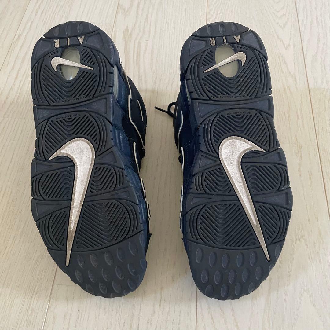 【nikeナイキ】モアテン レディース25cmネイビーMORE UPTEMPO