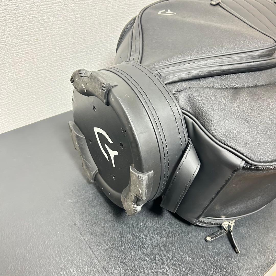 【良品】VESSEL APX Staff キャディバッグ 9型 6分割 ブラック