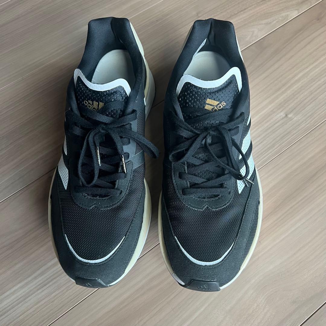 adidas ブラックランニングシューズ アディゼロ ボストン 10