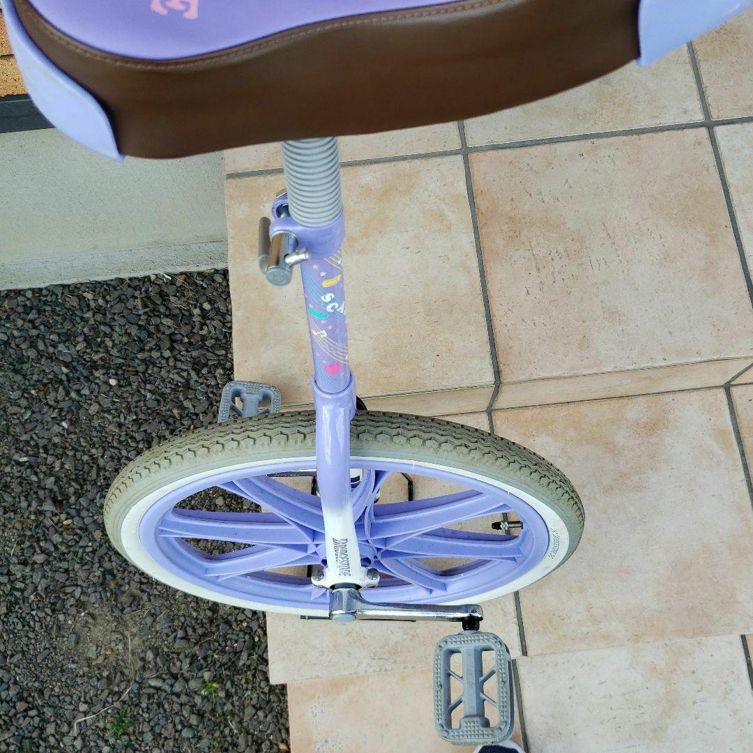早い者勝ち‼️ブリジストン　音符デザイン一輪車　パーブルカラー