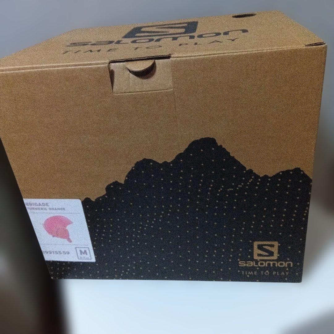 Salomonスキー・スノーボードヘルメット オレンジM　収納袋付き