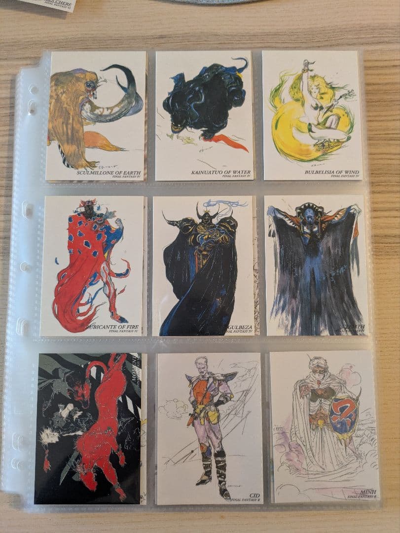 ファイナルファンタジー　アート　カード　コレクション　天野喜孝　セット