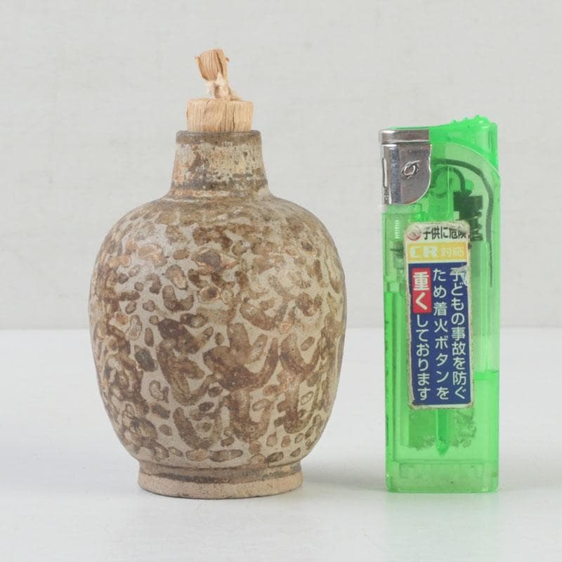 茶道具　すんころく　灰釉　振出　時代箱　V　A33