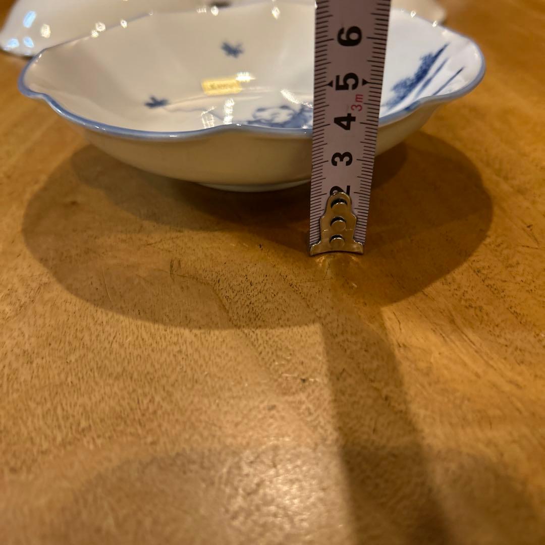 【未使用】三川内焼 平戸嘉泉窯 染付唐子文 銘々皿5客