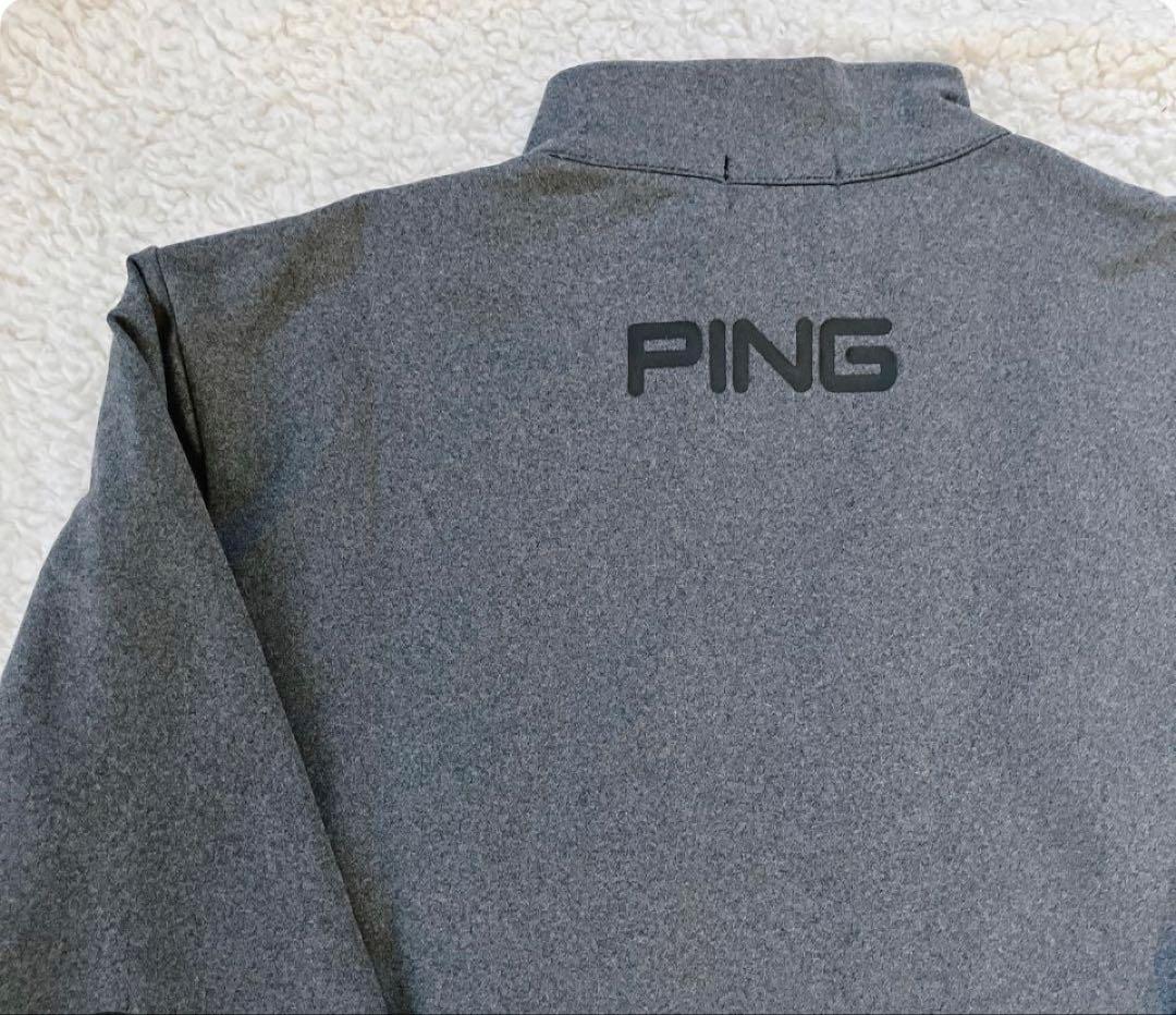 バ*ケ様 【新品】3L. PING 2024年キルティング ハーフジップシャツ