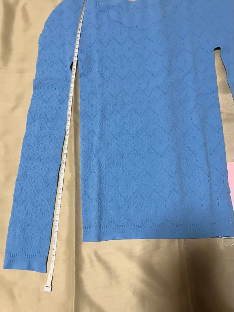 チャコット　ノーソーイング　ニットトップ　大人用Ｍサイズ（スカイブルー）